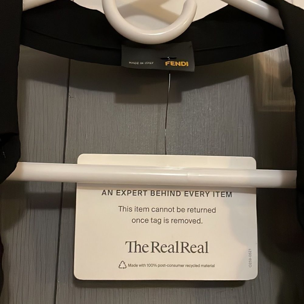 Fendi Black Sheer Button Down Shirt - image 5